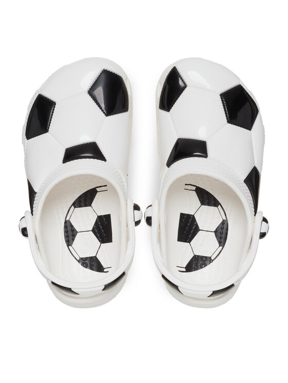 Crocs Crocs Pantoletten Classic Soccer Ball Clog T 210023 Weiß