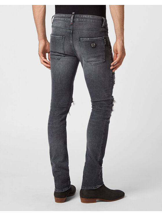 PHILIPP PLEIN PHILIPP PLEIN Jeansy 9233 Szary Skinny Fit