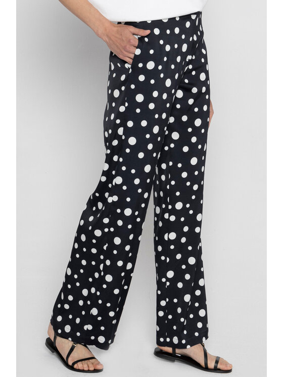 Deni Cler Milano Deni Cler Milano Spodnie materiałowe W-DC-5209-D2-D4-96-1 Czarny Loose Leg