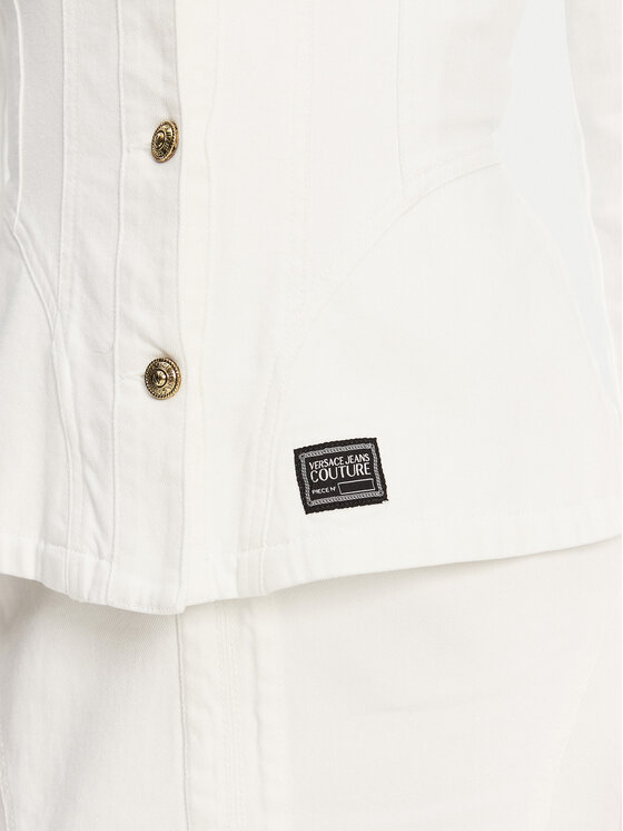 Versace Jeans Couture Versace Jeans Couture Džínsová bunda 78HAS457 Biela Slim Fit