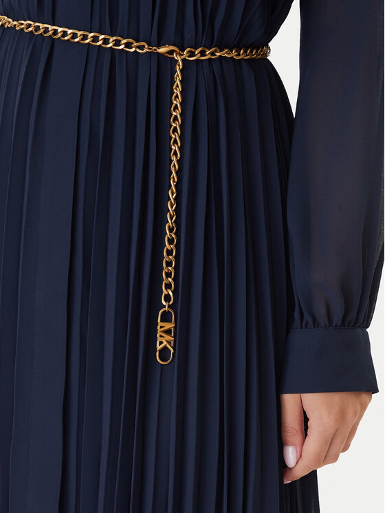 MICHAEL Michael Kors MICHAEL Michael Kors Košeľové šaty MF5838A7R3 Tmavomodrá Regular Fit