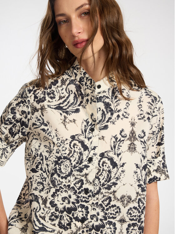 Elena Mirò Elena Mirò Camicia 5011P100320N001 Nero Boxy Fit