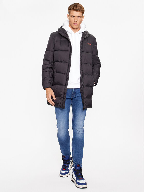 HUGO HUGO Зимова куртка Mati 50495228 Чорний Regular Fit