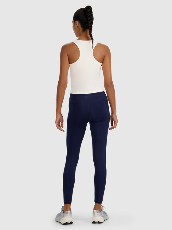 4F 4F Legginsy MULTI ACTIVE Granatowy Slim Fit