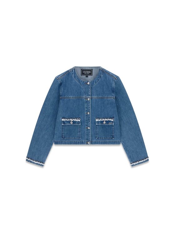 Guess Guess Bunda pro přechodné období 182695 Modrá Classic Fit