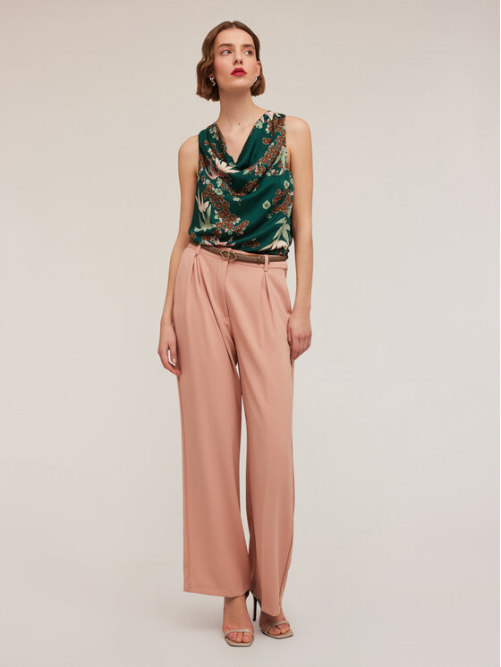 Motivi Motivi Top D606Q000460N0S5 Verde Regular Fit