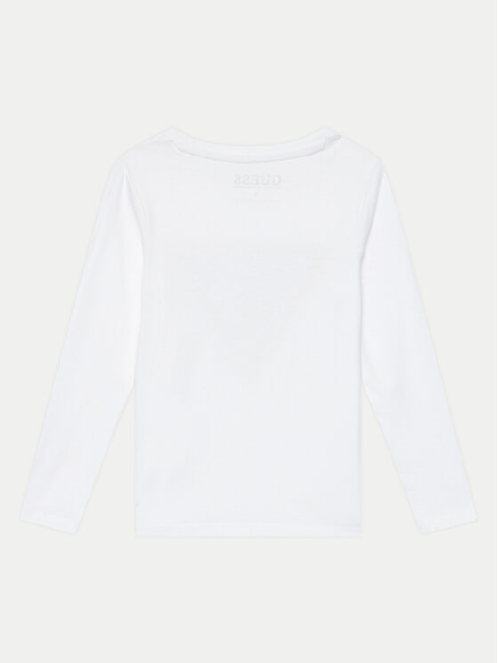 Guess Guess Bluzka K4RI30 K6YW1 Biały Regular Fit