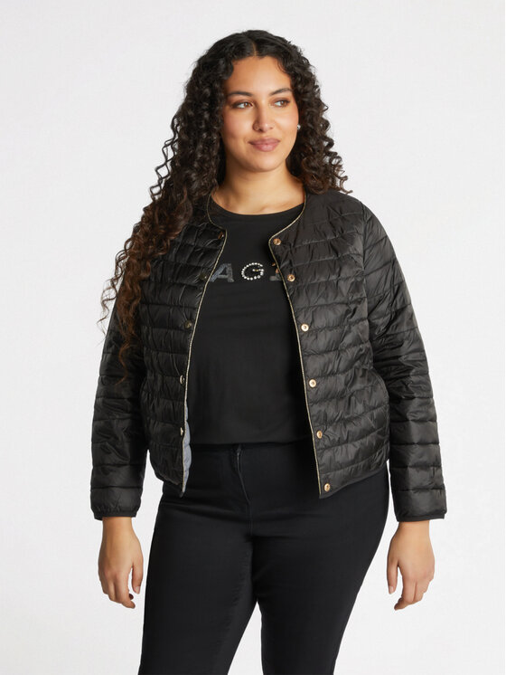 Fiorella Rubino Fiorella Rubino Giubbotto piumino F424T001319N0Z3 Nero Boxy Fit