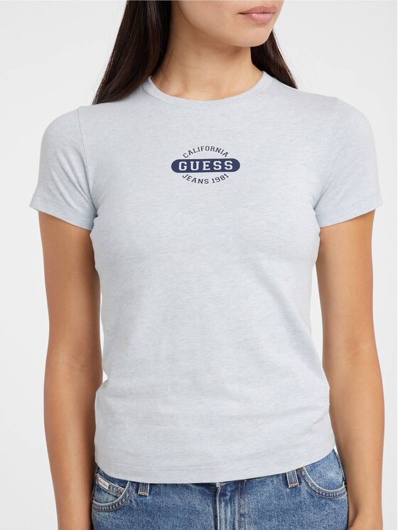 Guess Jeans Guess Jeans T-Shirt 178650 Niebieski Classic Fit