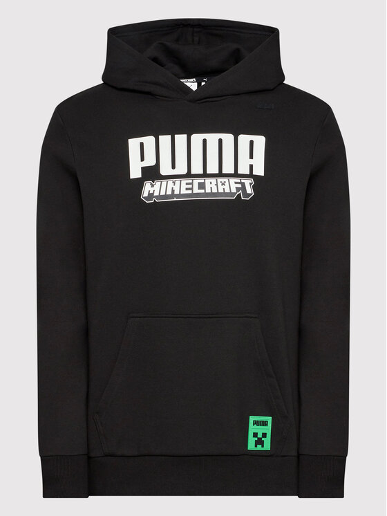 Puma Puma Bluza MINECRAFT 534376 Czarny Regular Fit