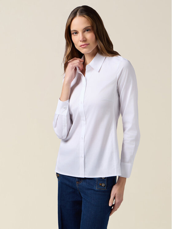 Oltre Oltre Koszula 5078R103079N011 Biały Regular Fit