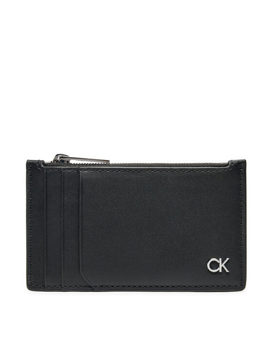 Calvin Klein Kredītkaršu turētājs Metal Ck N/S Cardholder 6Cc K50K512287 Melns