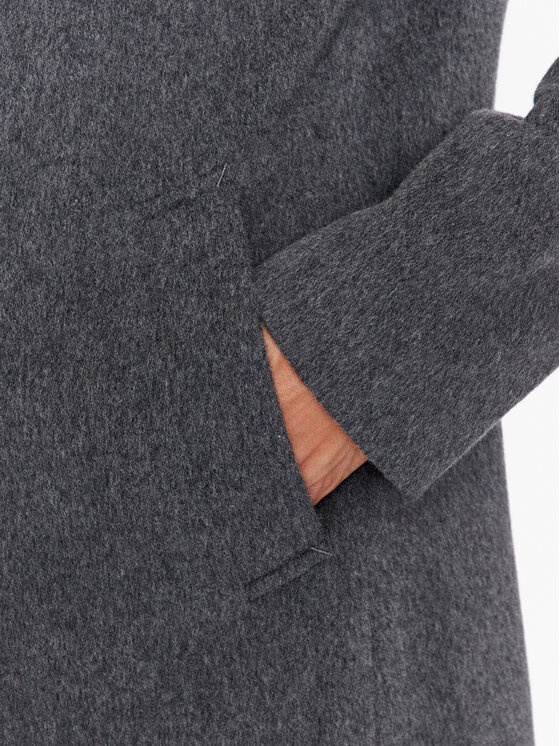 BOSS Boss Vilnonis paltas H-Hyde-Bib-234 50502250 Pilka Slim Fit