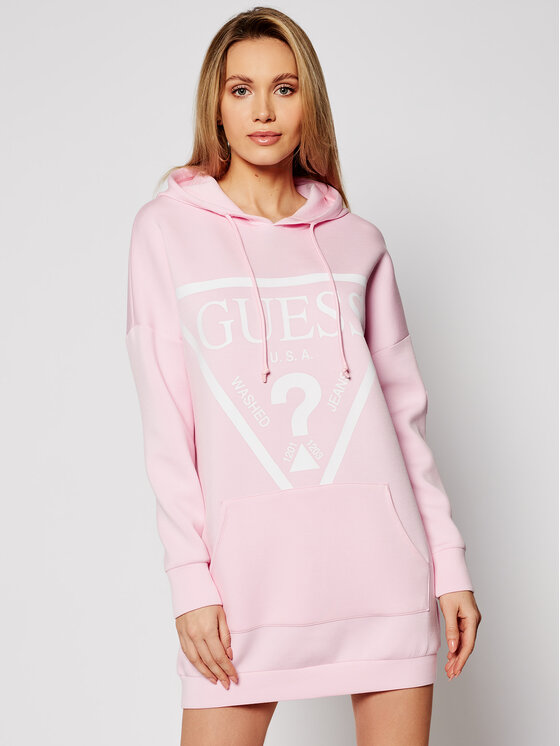 Guess Guess Трикотажна сукня O1GA32 KAMN2 Рожевий Relaxed Fit