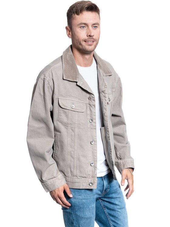 Lee Lee Giacca di transizione RIDER JACKET Beige Regular Fit