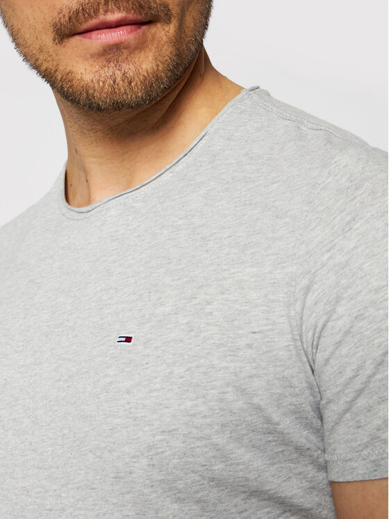 Tommy Jeans Tommy Jeans T-krekls Jaspe DM0DM09586 Pelēks Slim Fit