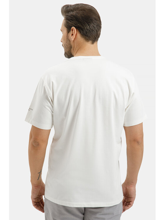 Cross Jeans Cross Jeans T-Shirt 16155-028 Beżowy Regular Fit