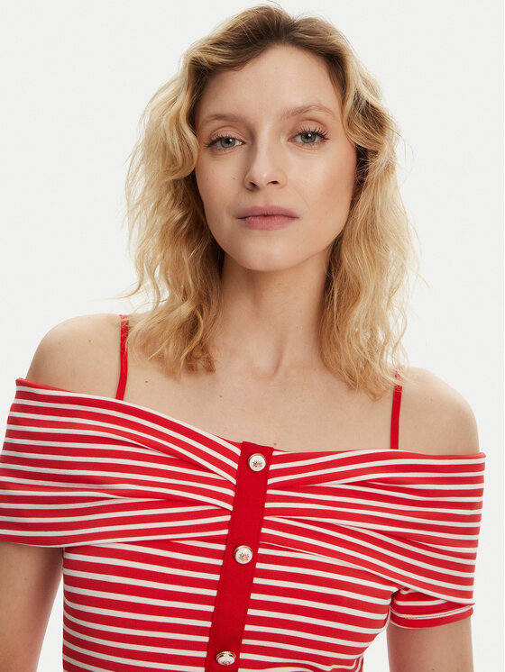 Morgan Morgan Halenka 241-DROPEZ Červená Slim Fit