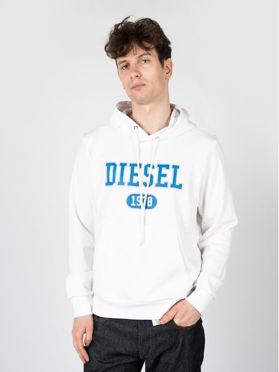 Diesel Diesel Μπλούζα A03826-0HAYT-100 Λευκό Regular Fit