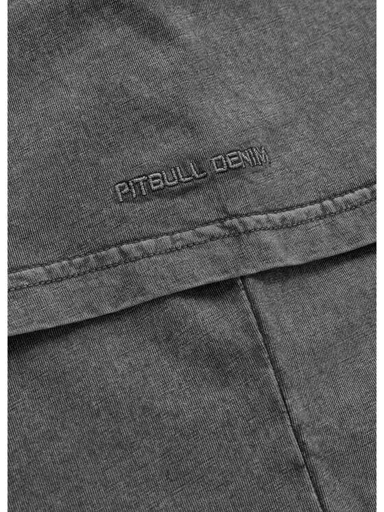 PITBULL PITBULL T-Shirt Koszulka męska Denim Washed MT. FUJI XL Szary Regular Fit