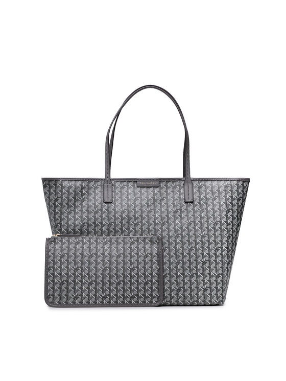 Geantă Tory Burch Basketweave Tote 145634 Gri