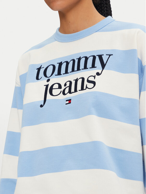 Tommy Jeans Tommy Jeans Bluză Ess Logo DW0DW19041 Albastru Relaxed Fit