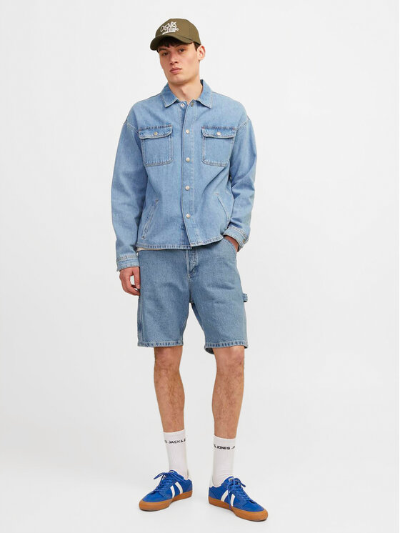 Jack&Jones Jack&Jones Kratke traperice Jjitony 12252719 Plava Loose Fit