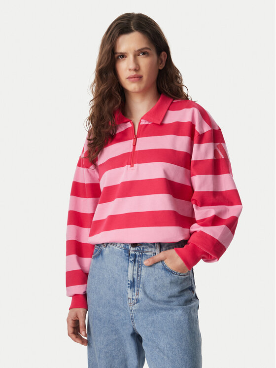 adidas Hanorac Essentials Contemporary French Terry Longsleeve Polo KR3548 Roz Regular Fit