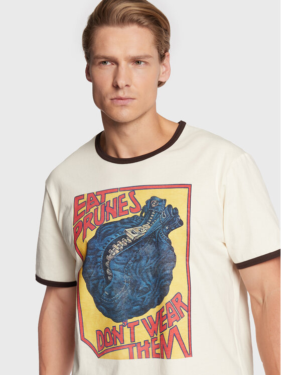 Wrangler TShirt LEON BRIDGES W7CNEEV11 112328326 Écru Regular Fit