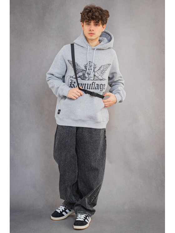 Kamuflage Kamuflage Bluza Hellfire Szary Oversize