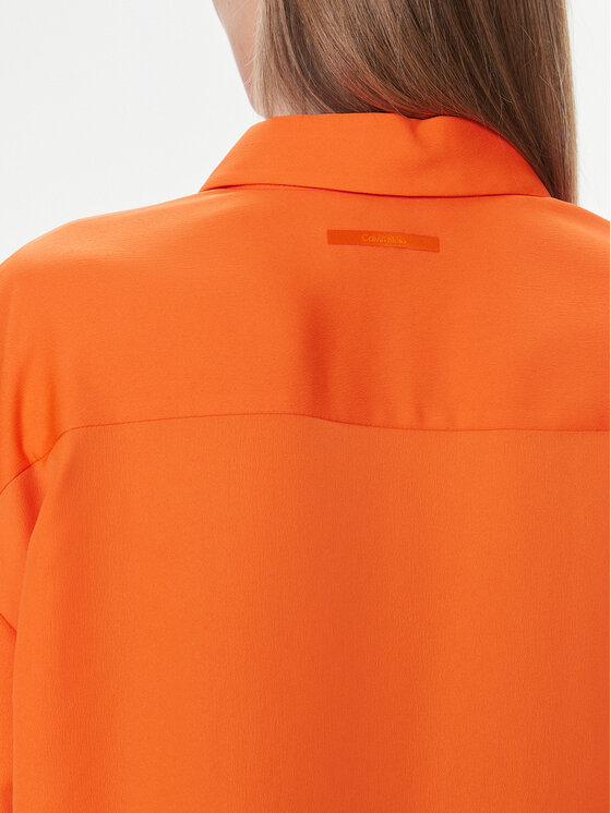 Calvin Klein Calvin Klein Cămașă K20K206777 Portocaliu Relaxed Fit