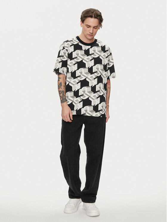 Karl Lagerfeld Jeans Karl Lagerfeld Jeans T-shirt 241D1701 Siva Relaxed Fit