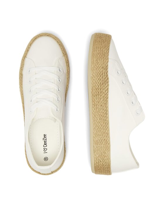 DeeZee DeeZee Espadryle WS19130-3 Biały