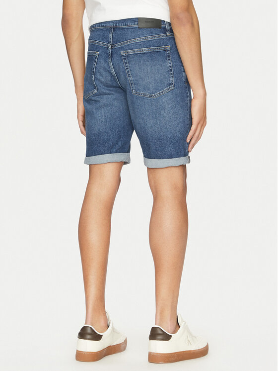 Calvin Klein Calvin Klein Pantaloni scurți de blugi K10K114075 Albastru Slim Fit