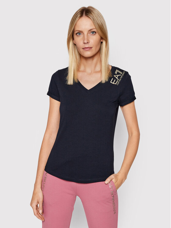 T-shirt 3LTT07 TJCRZ 1554 Blu scuro Regular Fit