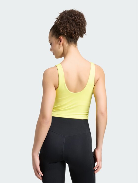 adidas adidas Koszulka techniczna 158405 Żółty Fitted Fit