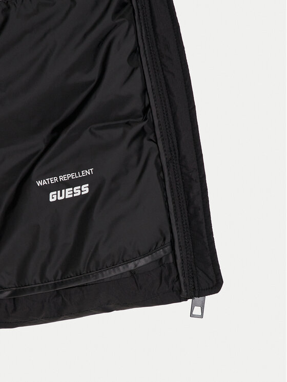 Guess Pūkinė striukė New Claudia V4YL03 WFUD0 Juoda Regular