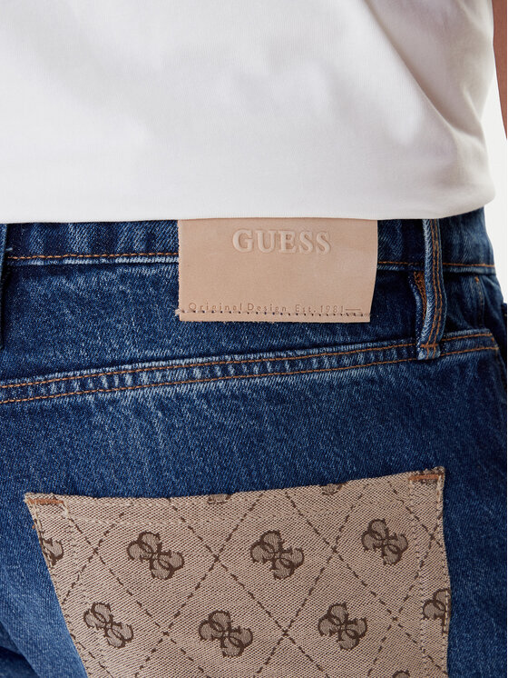 Guess Guess Džínsy M5YAN2 D5KT3 Tmavomodrá Regular Fit