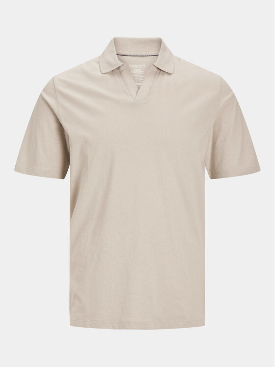 Jack&Jones Jack&Jones Тениска с яка и копчета Summer 12246712 Сив Regular Fit