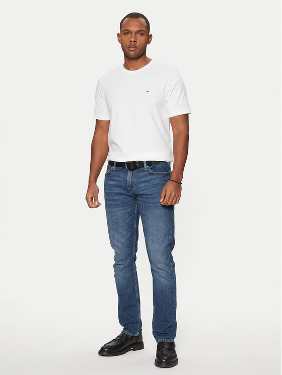 Tommy Hilfiger Tommy Hilfiger Tricou Essential MW0MW37267 Alb Regular Fit