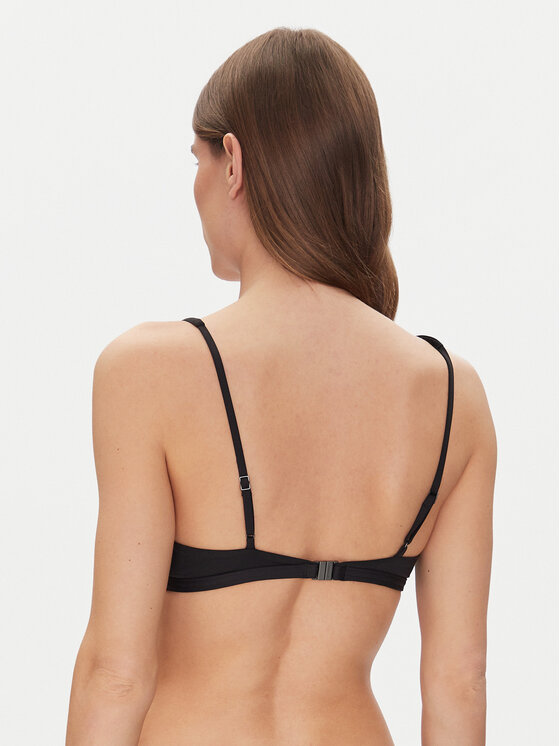 Calvin Klein Swimwear Calvin Klein Swimwear Vrchný diel bikín Fixed Triangle-Rp KW0KW02844 Čierna