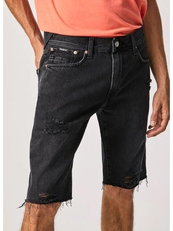 Pepe Jeans Pepe Jeans Szorty PM800929 000 Czarny Regular Fit