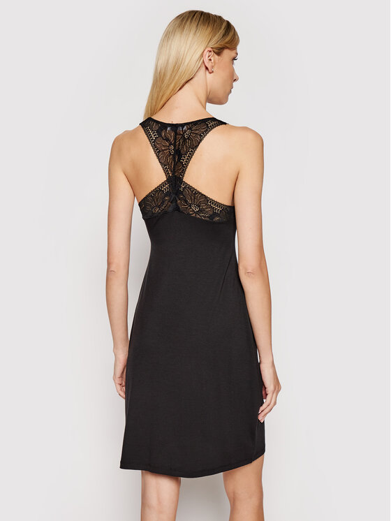 Femilet By Chantelle Chemise De Nuit Mia Fn3740 Noir Modivo Fr