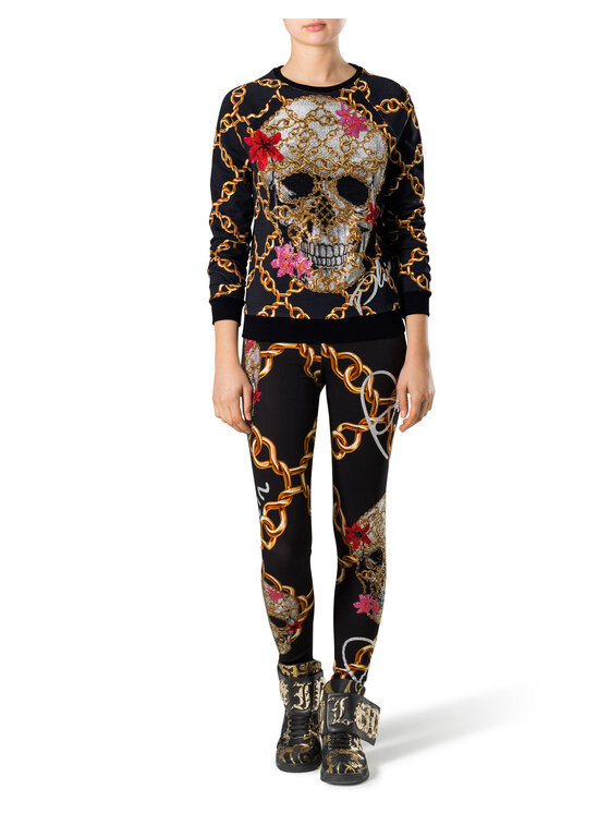 PHILIPP PLEIN PHILIPP PLEIN Bluza 30848 Czarny Regular Fit