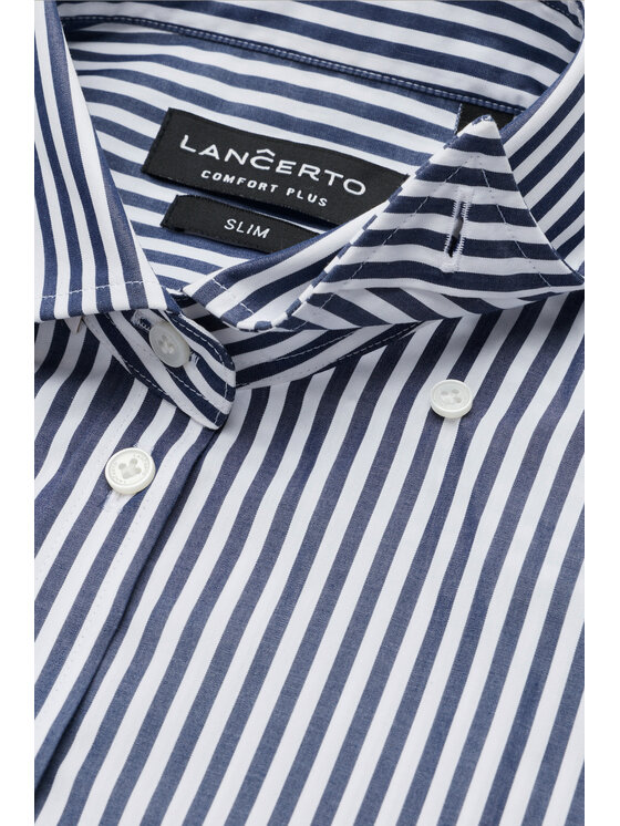 Lancerto Lancerto Koszula Orsola Slim KO073126000022 Granatowy Slim Fit