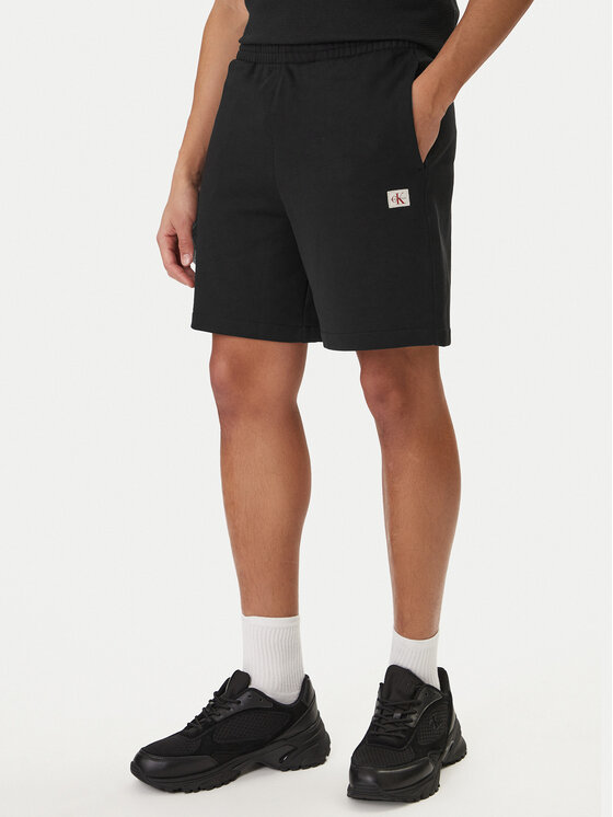 Calvin Klein Jeans Calvin Klein Jeans Sportovní kraťasy Badge LV04RF282G Černá Regular Fit