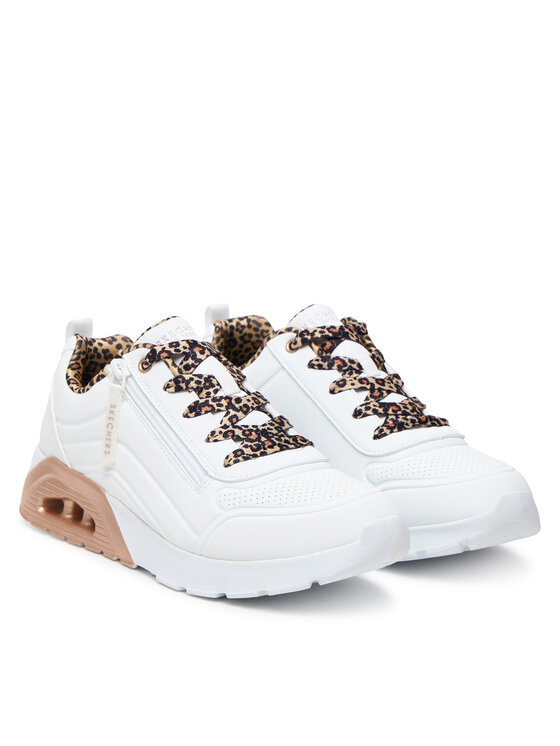 Skechers Skechers Sneakersy UNO Lite 2.0 - Leopard Stride 310708L/WHT Biały