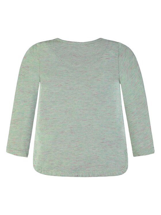 Kanz Kanz Bluzka 1833137-8430 Zielony Basic Fit