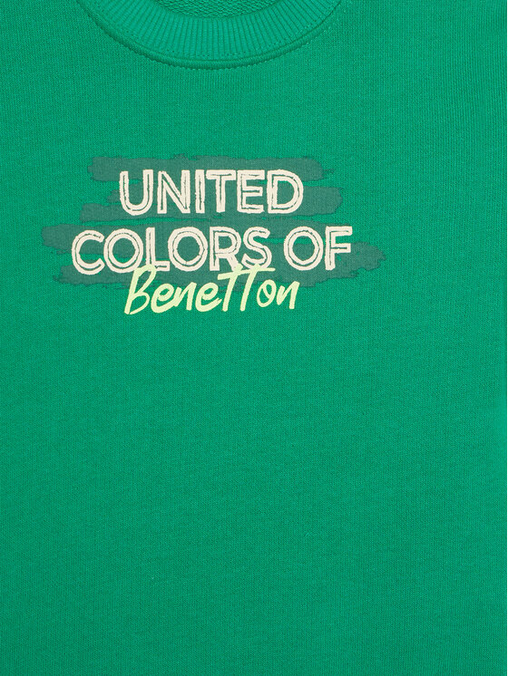 United Colors Of Benetton United Colors Of Benetton Mikina 3J70G10JY Zelená Regular Fit