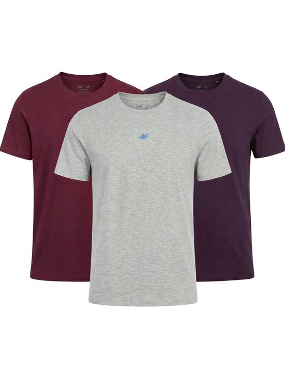4F 4F T-Shirt Z-TTSHM3947-3-I Biały Regular Fit